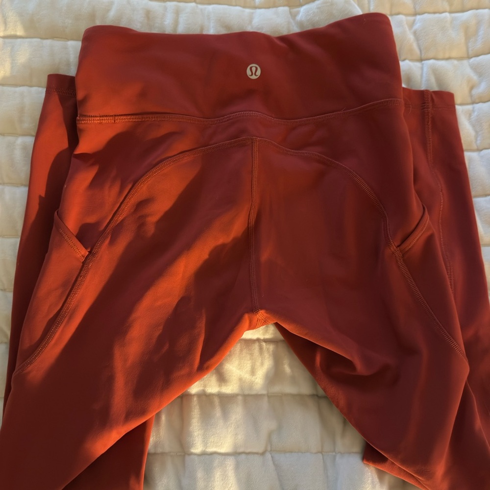 Lululemon - Invigorate High-Rise Leggings 25 Inseam. Color - Cayenne. Size 4